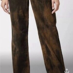 Free People Brown Corduroy with black accents Women's Pants